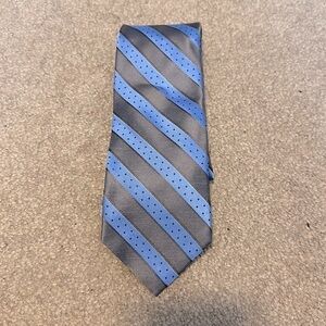 Pronto Uomo tie 100 silk blue brown